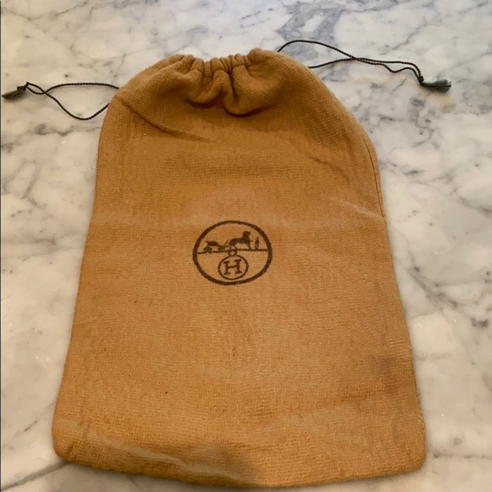 Vintage Herms Draw-String Bag - image 5